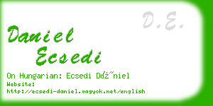 daniel ecsedi business card